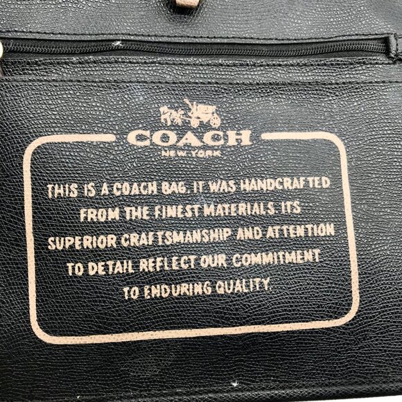 Coach Taupe Pebbled Leather City Tote Bag - Picture 11 of 11